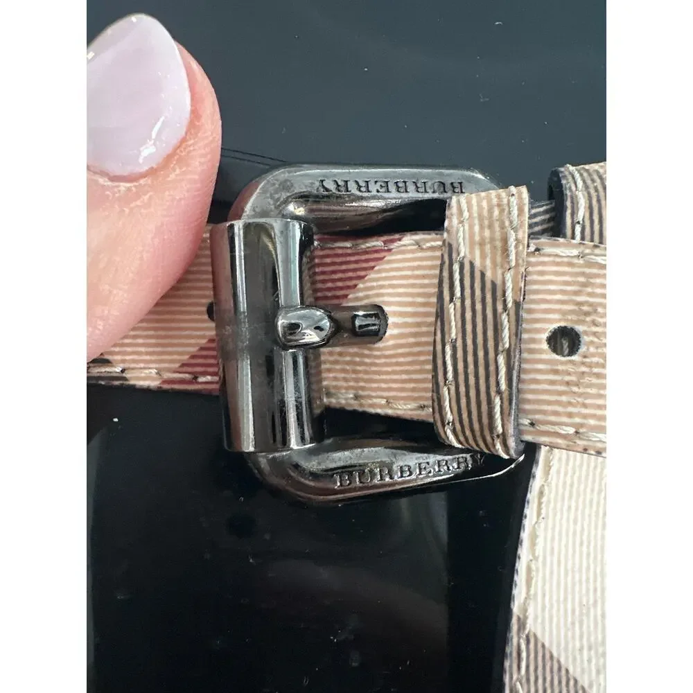 Burberry Kenyon Nova Check Belt Rain Boots Size 38(8) - Picture 7 of 11